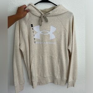 Under Armour cream hoodie